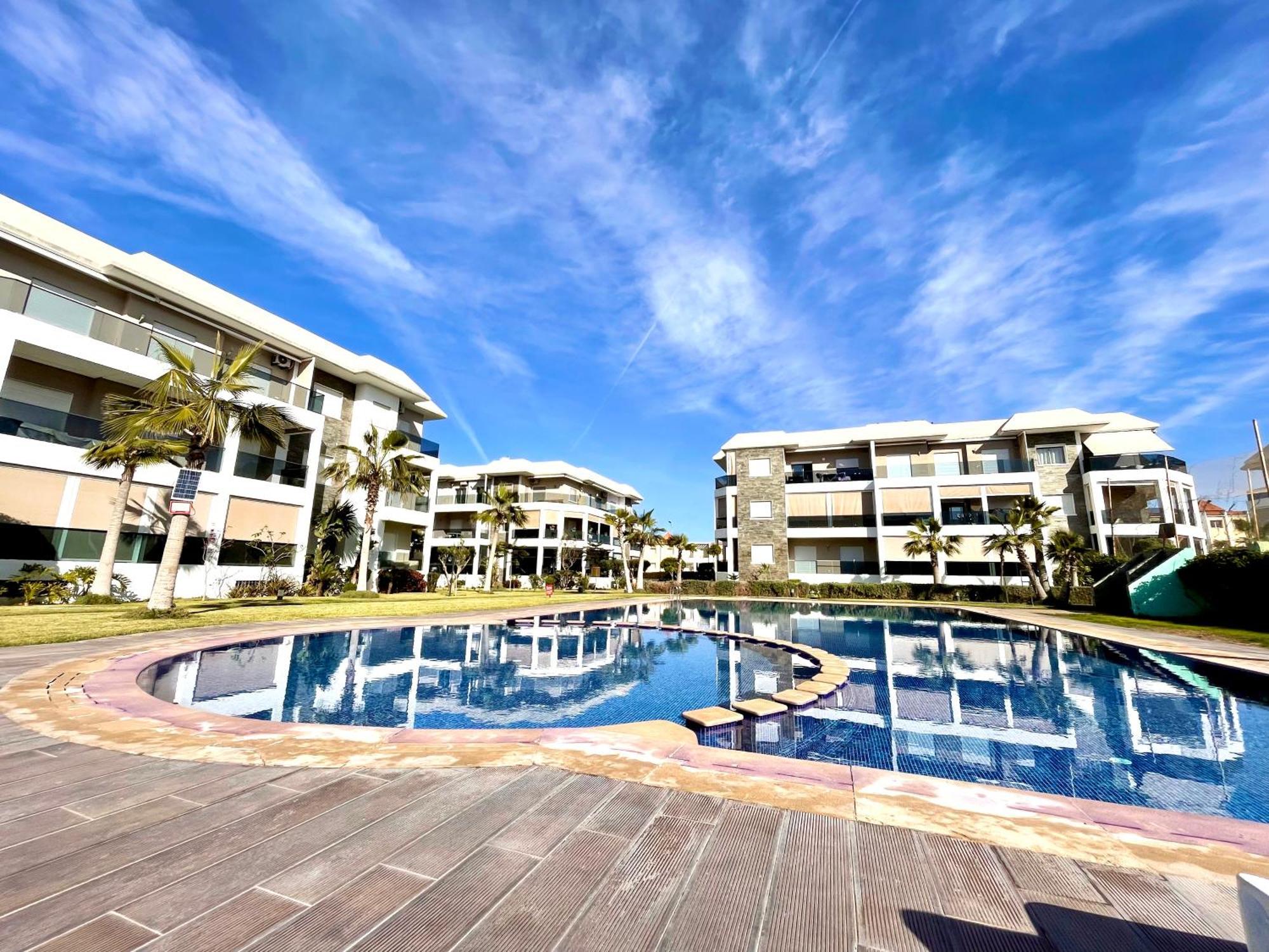 Bel Appartement à AMWAJ Beach&Resorts Casablanca Esterno foto